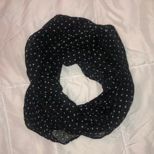 Black Polka-Dot Scarf/Wrap